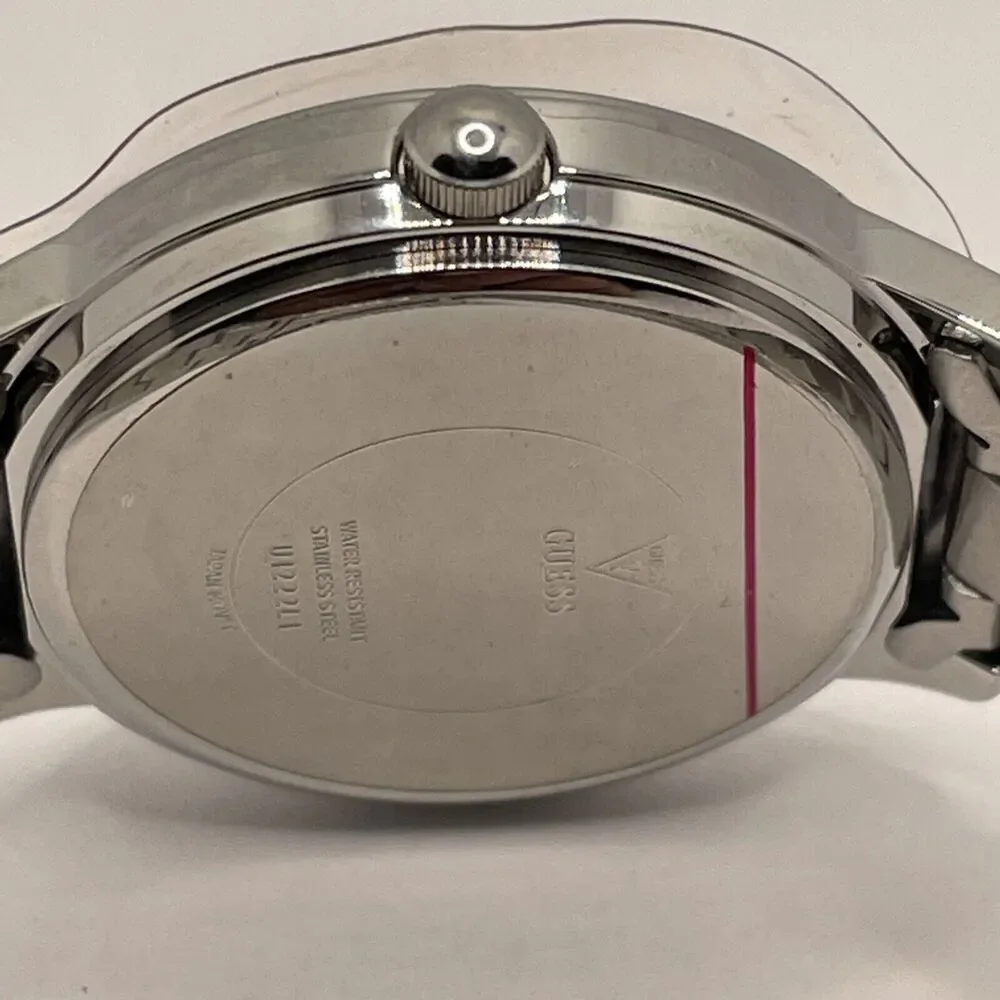 Guess Chelsea U1222L1 Womens Stainless Steel Analog Black Dial Quartz Watch Cv54